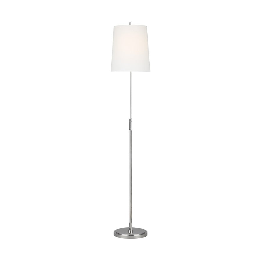 Visual Comfort Studio Beckham Classic 1-Lt Floor Lamp, NK/WH Linen - TT1031PN1