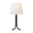 Visual Comfort Studio Logan 1 Light Table Lamp, Iron/White Linen