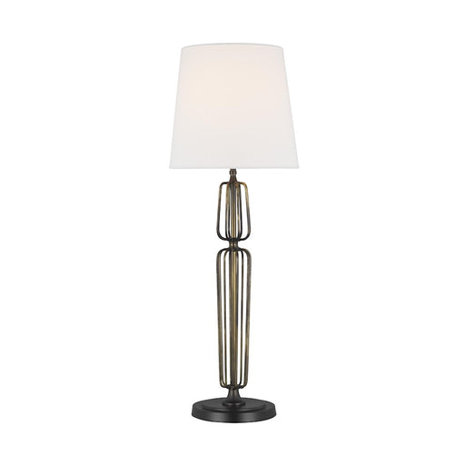 Visual Comfort Studio Milo 1-Lt Buffet Lamp, Atelier BS/WH Linen - TT1081AB1