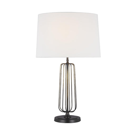 Visual Comfort Studio Milo 1-Lt Table Lamp, Atelier BS/WH Linen - TT1091AB1