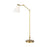 Visual Comfort Studio Signoret 1-Lt Gr/Task Floor Lamp, Brass/White - TT1101BBS1