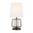 Visual Comfort Studio Milo 1-Lt Mini Table Lamp, Atelier BS/WH Linen - TT1121AB1