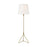 Visual Comfort Studio Dylan 1-Lt Floor Lamp, Burnished/White Linen - TT1131BBS1