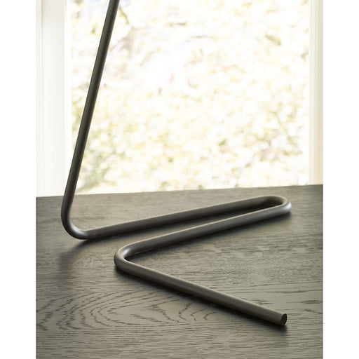 Visual Comfort Studio Jaxon 1 Light Table Lamp, Iron/White Linen