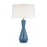 Visual Comfort Studio Jens 1-Lt Table Lamp, Lucent Aqua/White Linen - TT1221LAQ1