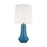 Visual Comfort Studio Jenna 1-Lt Med Table Lamp, Lucent Aqua/White