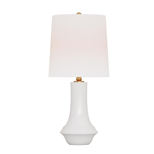 Visual Comfort Studio Jenna 1-Lt Med Table Lamp, New WH/WH Linen - TT1231NWH1