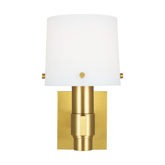 Visual Comfort Studio Palma 1-Lt Sconce, Burnished Brass/Opal Etched - TV1081BBS