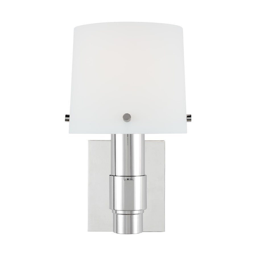 Visual Comfort Studio Palma 1-Lt Sconce, Pol Nickel/Opal Etched - TV1081PN