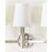 Visual Comfort Studio Logan 3-Lt Vanity, Pol Nickel/Milk White