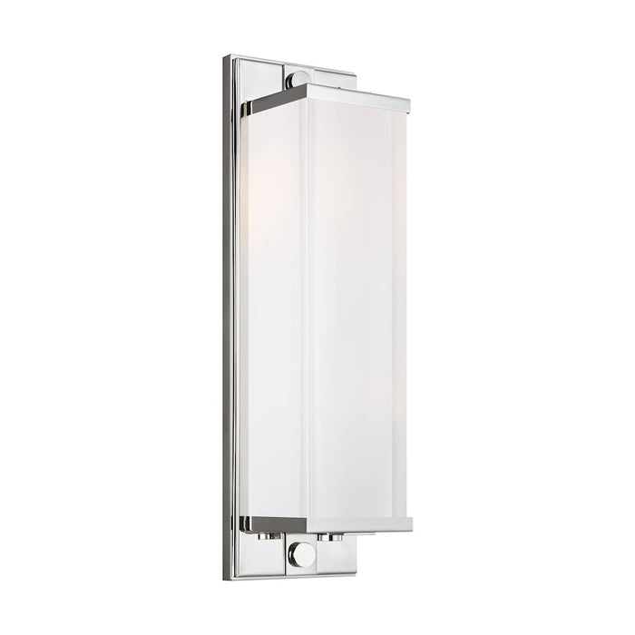 Visual Comfort Studio Logan 2-Lt Linear Tall Sconce, NK/WH Pressed - TV1222PN