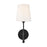 Visual Comfort Studio Capri 1 Light Sconce, Aged Iron/White Linen - TW1001AI