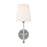 Visual Comfort Studio Capri 1-Lt Sconce, Pol Nickel/White Linen - TW1001PN