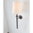 Visual Comfort Studio Capri 1 Light Tail Sconce, Iron/White Linen