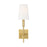 Visual Comfort Studio Beckham Classic 1-Lt Sconce, Brass/White Linen - TW1031BBS