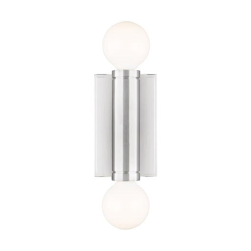 Visual Comfort Studio Beckham Modern 2-Lt Double Sconce, Pol Nickel - TW1042PN