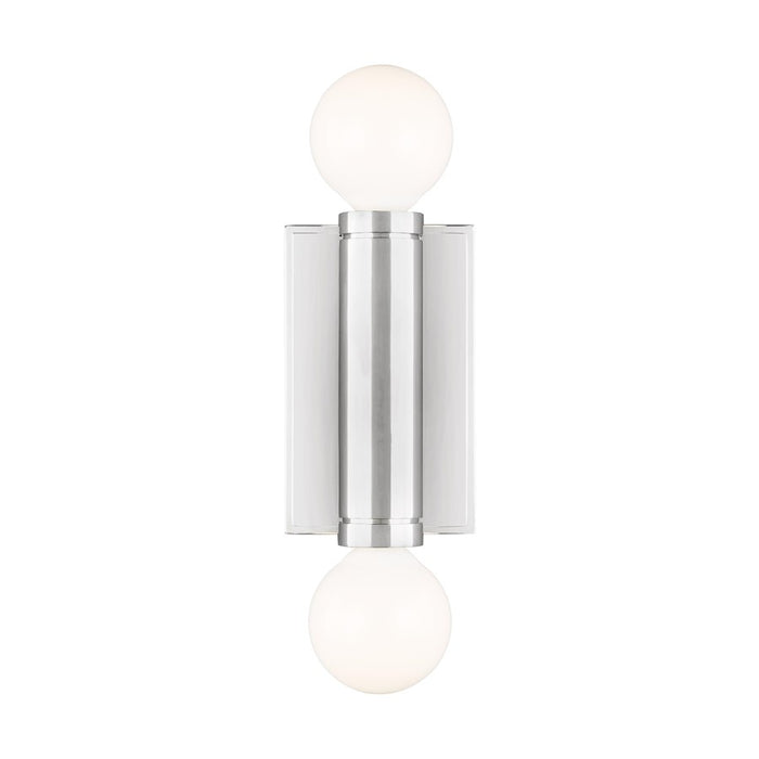 Visual Comfort Studio Beckham Modern 2-Lt Double Sconce, Pol Nickel - TW1042PN