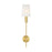 Visual Comfort Studio Beckham Modern 1-Lt Sconce, Brass/White Linen - TW1051BBS