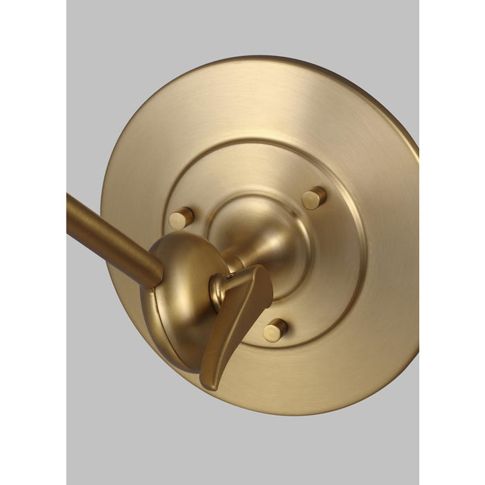 Visual Comfort Studio Signoret 1-Lt Library Sconce, Brass/Midnight