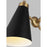 Visual Comfort Studio Signoret 1-Lt Library Sconce, Brass/Midnight