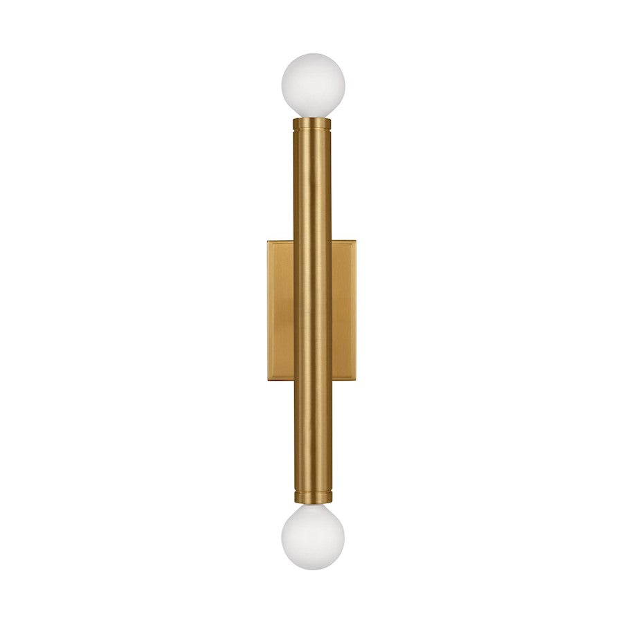 Visual Comfort Studio Beckham Modern 2-Lt Med Single Sconce, Brass - TW1122BBS