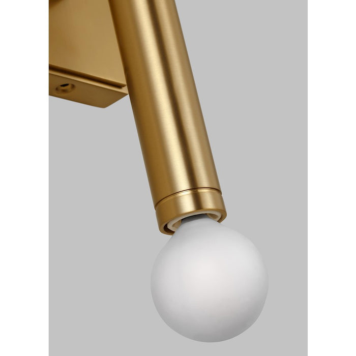 Visual Comfort Studio Beckham Modern 2-Lt Med Single Sconce, Brass