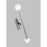 Visual Comfort Studio Beckham Modern 2-Lt Med Single Sconce, Nickel