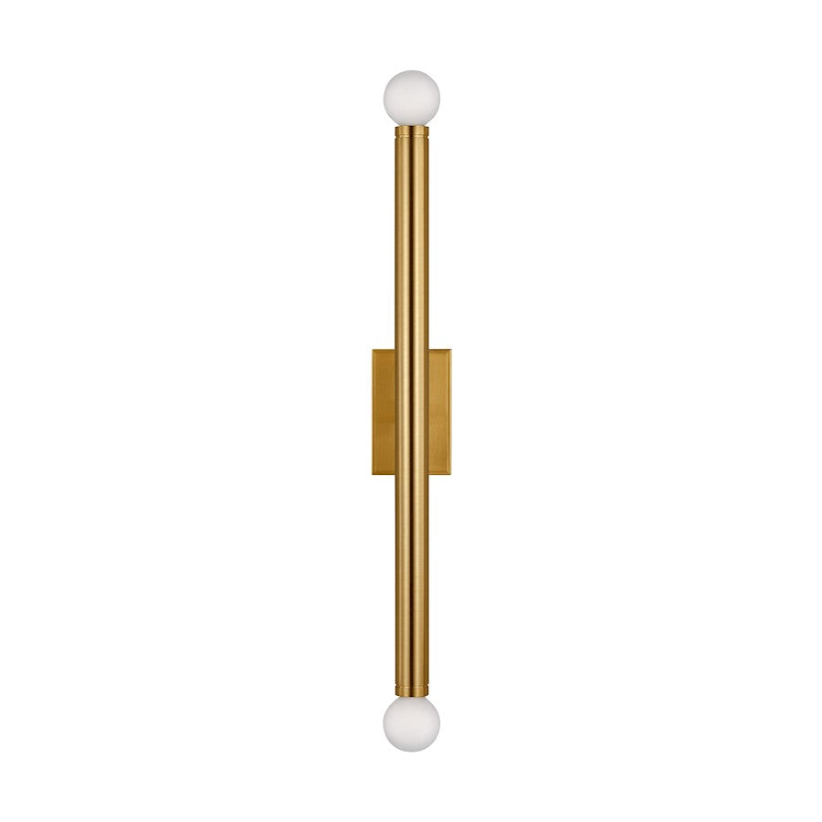 Visual Comfort Studio Beckham Modern 2-Lt Large Single Sconce, Brass - TW1132BBS