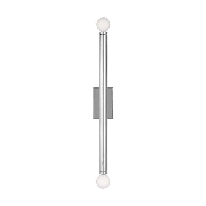 Visual Comfort Studio Beckham Modern 2-Lt Large Single Sconce, Nickel - TW1132PN