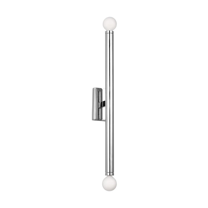 Visual Comfort Studio Beckham Modern 2-Lt Large Single Sconce, Nickel