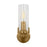 Visual Comfort Studio Mezzo 1-Lt Small Sconce, Burnished Brass/Clear - TW1151BBS