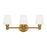 Visual Comfort Studio Xavierre 3Lt Wall Sconce, Brass/Opal Etched - VS22103BBS