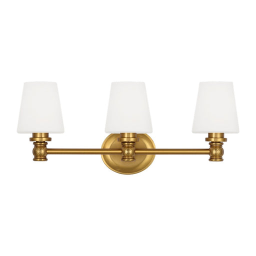 Visual Comfort Studio Xavierre 3Lt Wall Sconce, Brass/Opal Etched - VS22103BBS