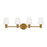 Visual Comfort Studio Xavierre 4Lt Wall Sconce, Brass/Opal Etched - VS22104BBS