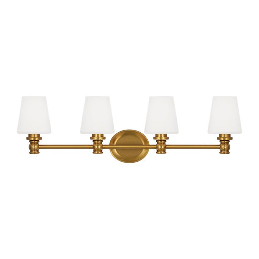 Visual Comfort Studio Xavierre 4Lt Wall Sconce, Brass/Opal Etched - VS22104BBS