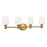 Visual Comfort Studio Xavierre 4Lt Wall Sconce, Brass/Opal Etched
