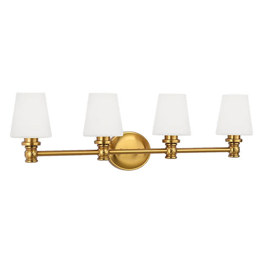 Visual Comfort Studio Xavierre 4Lt Wall Sconce, Brass/Opal Etched