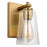 Visual Comfort Studio Mercer 1Lt Wall Sconce, Brass/Clear Seeded - VS24301BBS