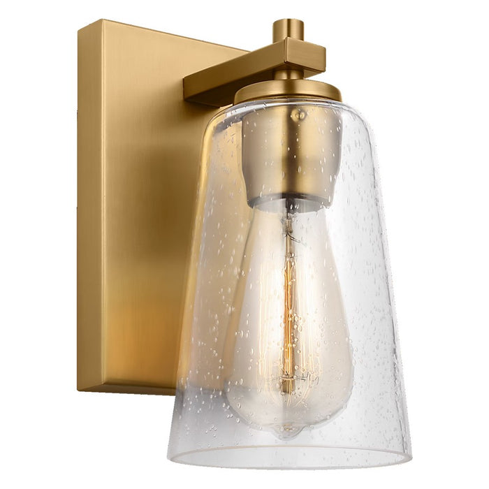Visual Comfort Studio Mercer 1Lt Wall Sconce, Brass/Clear Seeded - VS24301BBS