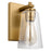 Visual Comfort Studio Mercer 1Lt Wall Sconce, Brass/Clear Seeded