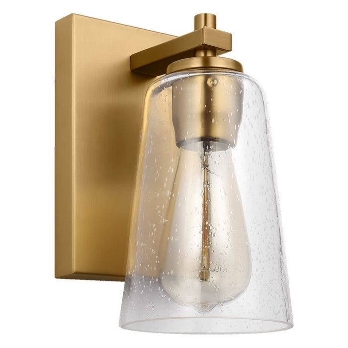 Visual Comfort Studio Mercer 1Lt Wall Sconce, Brass/Clear Seeded