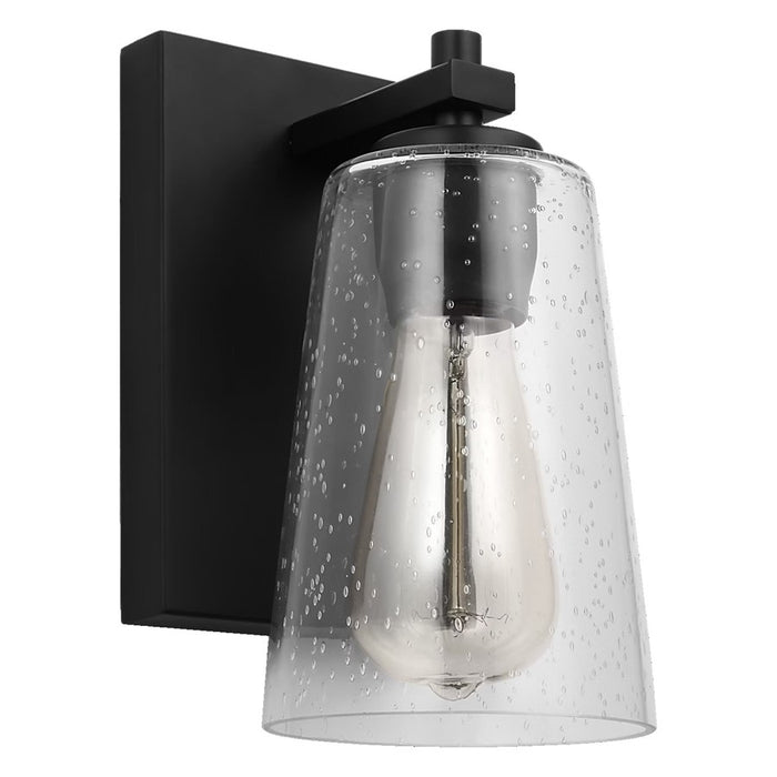 Visual Comfort Studio Mercer 1Lt Wall Sconce, Black/Seed
