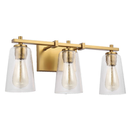 Visual Comfort Studio Mercer 3Lt Wall Sconce, Brass/Clear Seeded - VS24303BBS