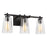 Visual Comfort Studio Mercer 3Lt Wall Sconce, Black/Seed - VS24303MBK