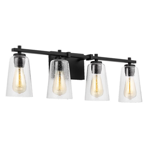 Visual Comfort Studio Mercer 4Lt Wall Sconce, Black/Seed - VS24304MBK