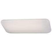 Minka Lavery 28in 2-Light Flush Mount | Transitional White | Kitchen & Hallway Ceiling Light | 12 x 28 x 5 in | Model 1005-44-PL