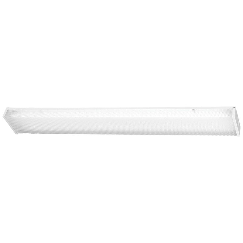 Minka Lavery Utility 49in 2-Light Flush Mount | Transitional White Metal | Hallway & Entryway | 49 x 7 x 2 in | Model 1011-44-PL