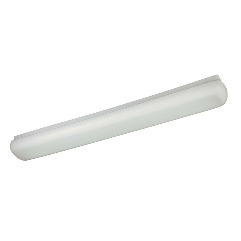 Minka Lavery 1015 51in 2-Light Fluorescent Flush Mount | Transitional White Steel | Kitchen & Laundry | 51 x 6 x 4 in | Model 1015-44-PL