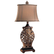 Minka Lavery Ambience 1-Light Table Lamp | Traditional Weathered Lattice Finish | Living Room & Bedroom Accent | 16 x 11 x 32.5 in | Model 10693-192