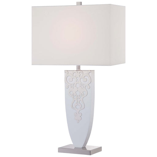Minka Lavery Ambience 28in Table Lamp | Traditional Brushed Nickel | Living Room & Bedroom Accent | 10 x 16 x 28 in, 1-Light | Model 12421-0